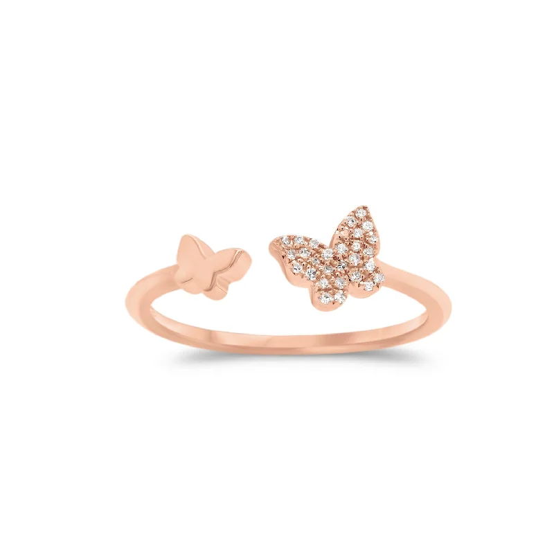 Flash Sale On Exquisite Jewelry – Don't Miss Out Diamond Butterfly Open Ring
