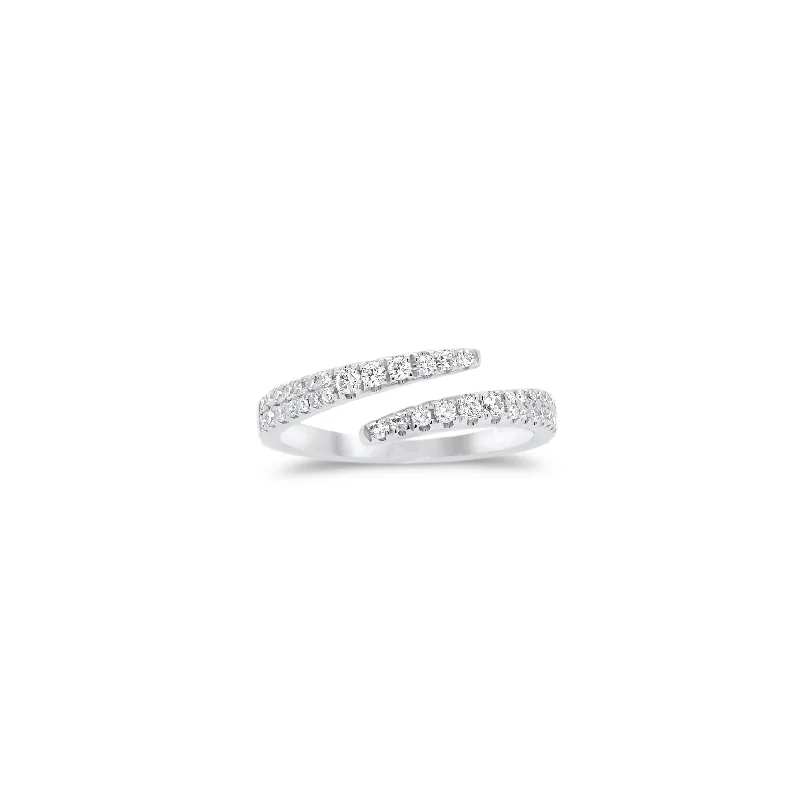 Limited-Time Offer On Premium Jewelry Collections Diamond Open Wrap Pinky Ring