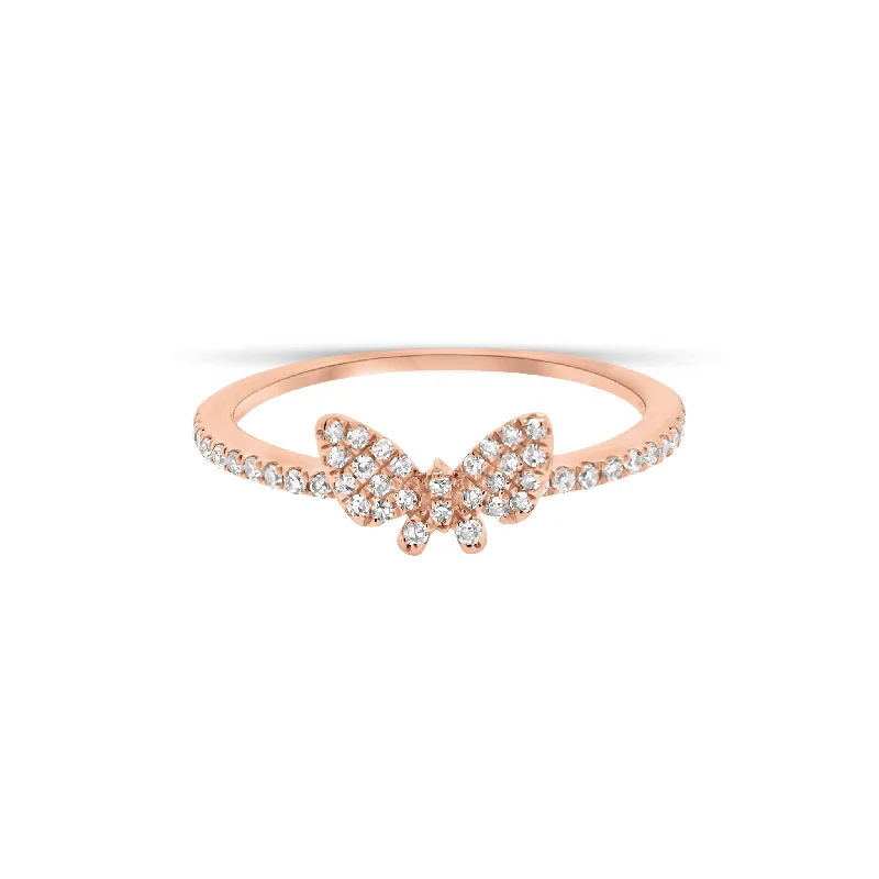 Everyday Jewelry Essentials Now On Sale Diamond Petite Butterfly Ring