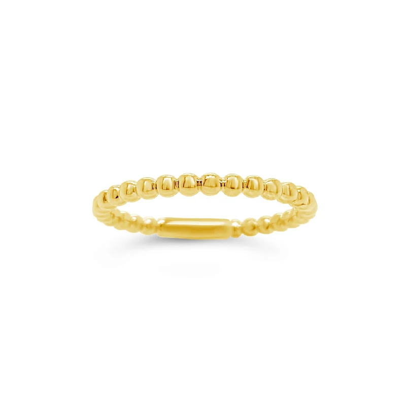 Shop Trending Jewelry With Exclusive Savings Gold Beaded Stacking Ring