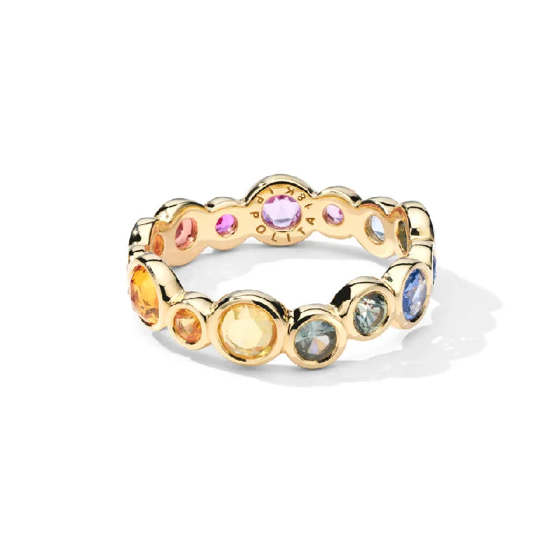 Personalized Engraved Jewelry For Meaningful Gifts Rainbow Sapphire Stardust Superstar Eternity Ring Personalized Engraved Jewelry For Meaningful Gifts Rainbow Sapphire Stardust Superstar Eternity Ring