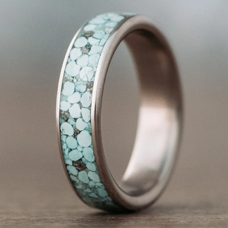 Limited-Time Jewelry Sale – Elegant Styles At Less (In-Stock) Custom Titanium Wedding Band with Turquoise - Size 10.75 | 6mm Limited-Time Jewelry Sale – Elegant Styles At Less (In-Stock) Custom Titanium Wedding Band with Turquoise - Size 10.75 | 6mm