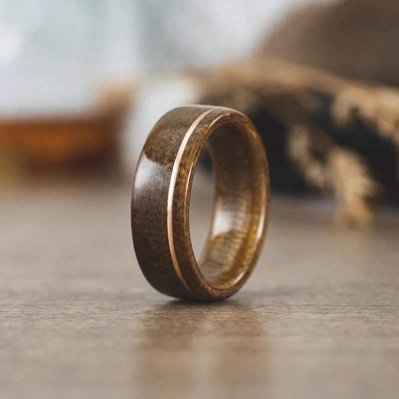 The Perfect Jewelry Piece At The Perfect Price (In-Stock) Louisiana Bogwood Ring & Offset Bronze - Size 10.5 | 8mm Wide The Perfect Jewelry Piece At The Perfect Price (In-Stock) Louisiana Bogwood Ring & Offset Bronze - Size 10.5 | 8mm Wide