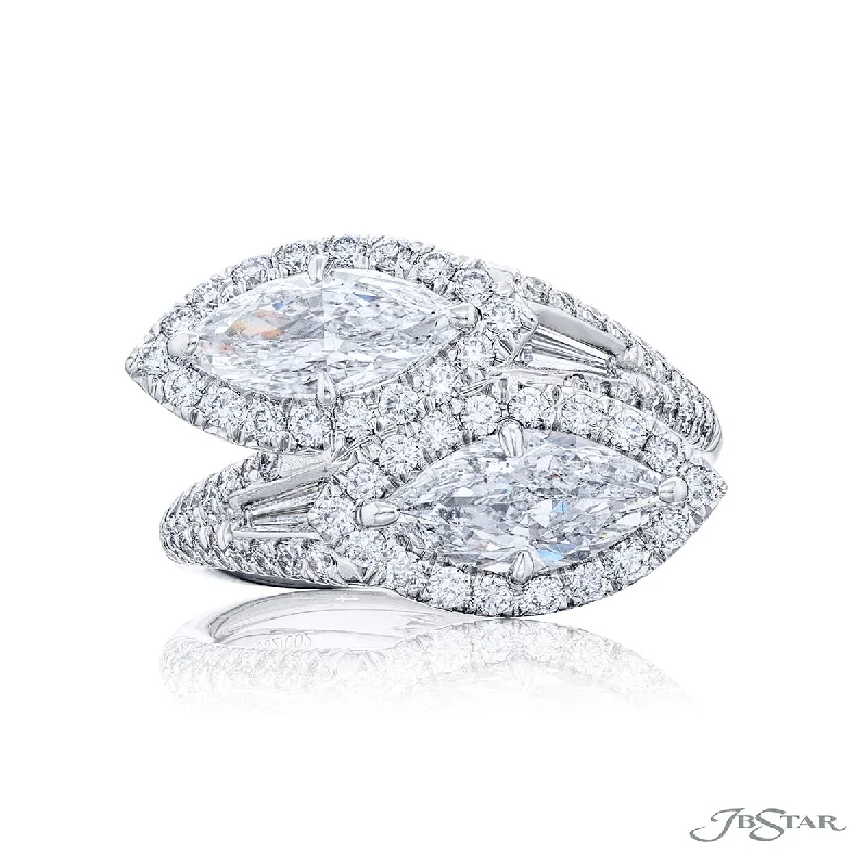 Unique Jewelry Designs Now At Discounted Rates JB Star Marquise Diamond Bypass Fashion Ring in Platinum (2.21ctw) Unique Jewelry Designs Now At Discounted Rates JB Star Marquise Diamond Bypass Fashion Ring in Platinum (2.21ctw)