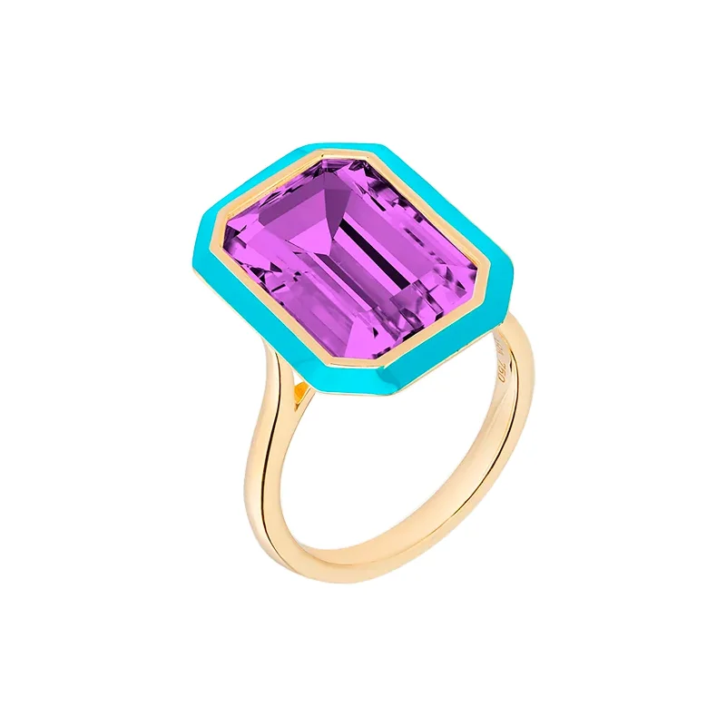 Luxury Meets Affordability – Jewelry Sale Live Now Amethyst and Turquoise Enamel Ring Luxury Meets Affordability – Jewelry Sale Live Now Amethyst and Turquoise Enamel Ring