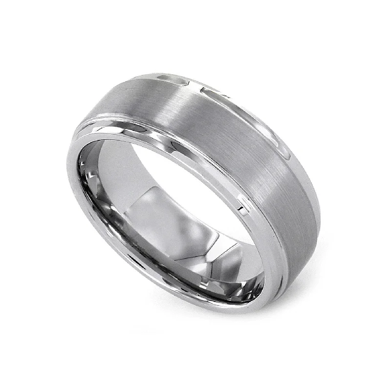 Exclusive Jewelry Sale – Limited-Time Discounts 8mm Textured Tungsten Carbide