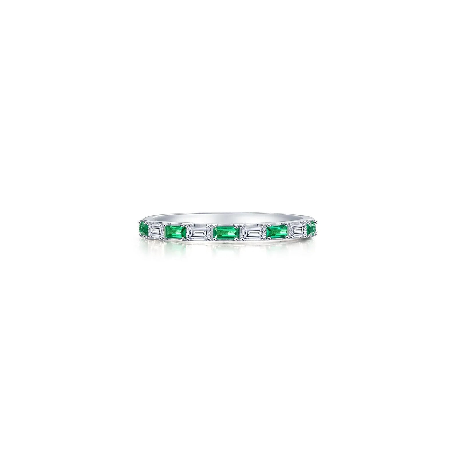 Timeless Beauty, Unbeatable Deals – Jewelry Sale On Lafonn Simulated Diamond & Emerald Baguette Half-Eternity Band R0537CEP05 Timeless Beauty, Unbeatable Deals – Jewelry Sale On Lafonn Simulated Diamond & Emerald Baguette Half-Eternity Band R0537CEP05