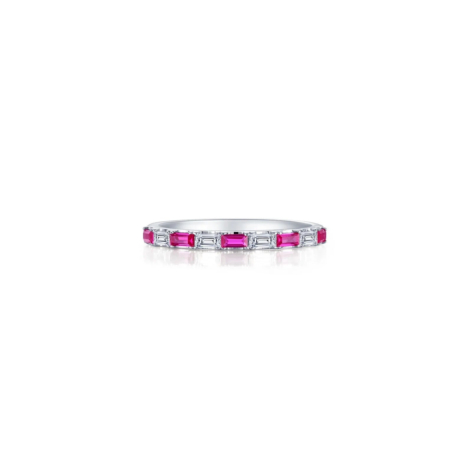 Unique Jewelry For Less – Shop The Sale Now Lafonn Simulated Diamond & Ruby Baguette Half-Eternity Band R0537CRP05 Unique Jewelry For Less – Shop The Sale Now Lafonn Simulated Diamond & Ruby Baguette Half-Eternity Band R0537CRP05