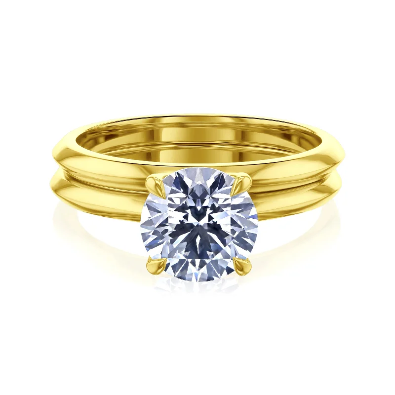 Last Chance To Shop High-End Jewelry At Markdown Prices Kobelli Grown - Hana 2ct Solitaire Lab Diamond Bridal Set