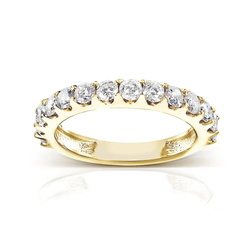Waterproof Stainless Steel Jewelry For Lasting Beauty Lorette Half Eternity 1ct Diamond 3mm Band Waterproof Stainless Steel Jewelry For Lasting Beauty Lorette Half Eternity 1ct Diamond 3mm Band