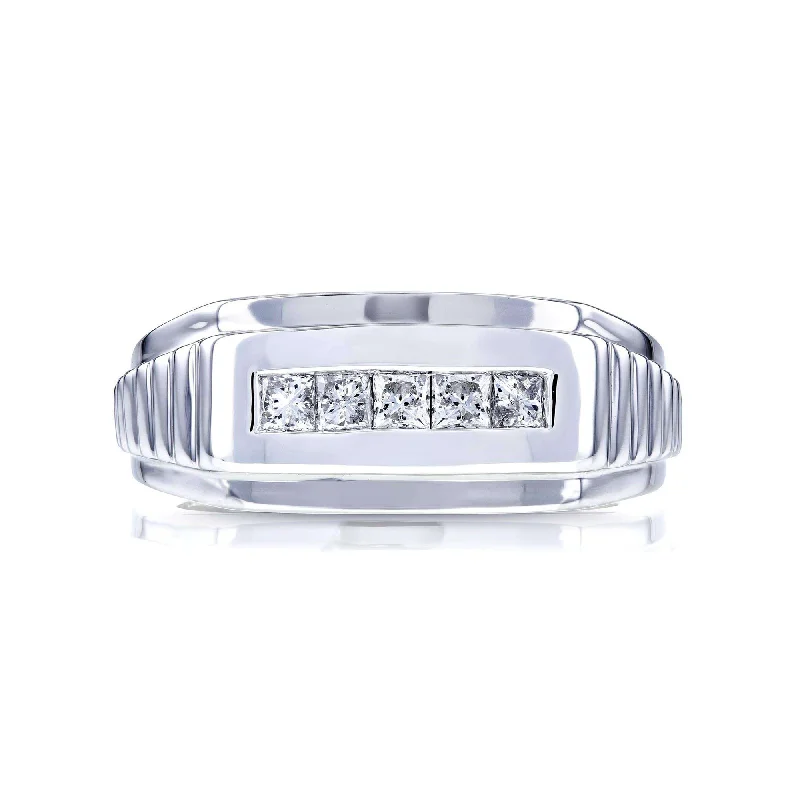 Dainty Floral Jewelry For Feminine Elegance Men's Diamond Ring