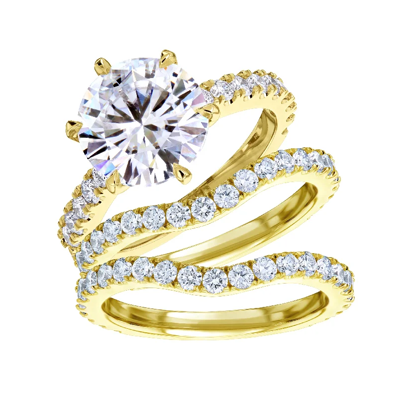 Affordable Luxury Jewelry For Every Occasion Tulip Moissanite & Diamond Bridal Set