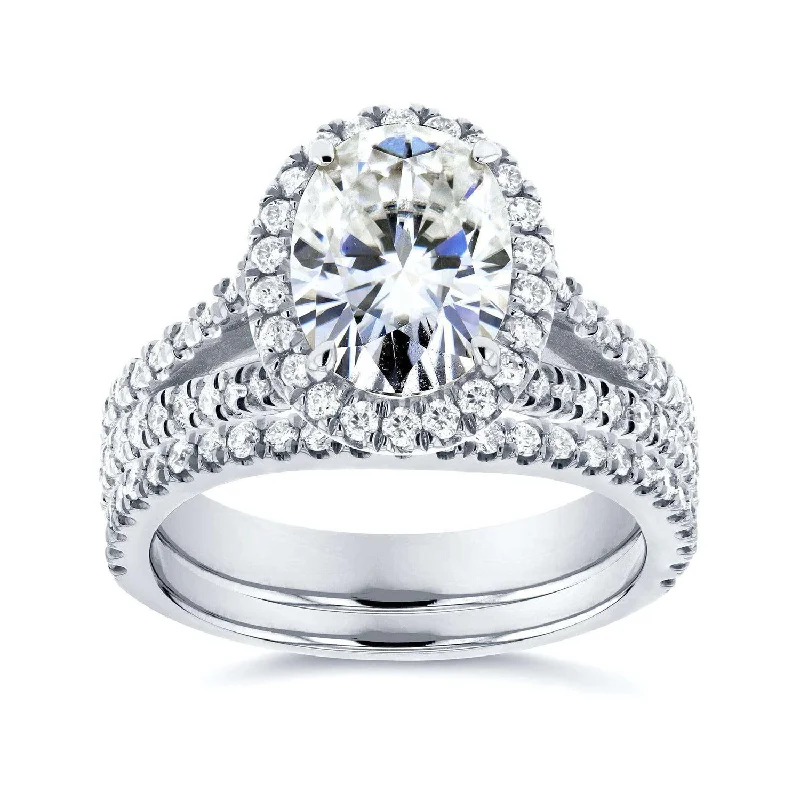 Bold And Beautiful Jewelry Now At Irresistible Prices 2-1/5ct.tw Oval Halo Split Shank Set Bold And Beautiful Jewelry Now At Irresistible Prices 2-1/5ct.tw Oval Halo Split Shank Set