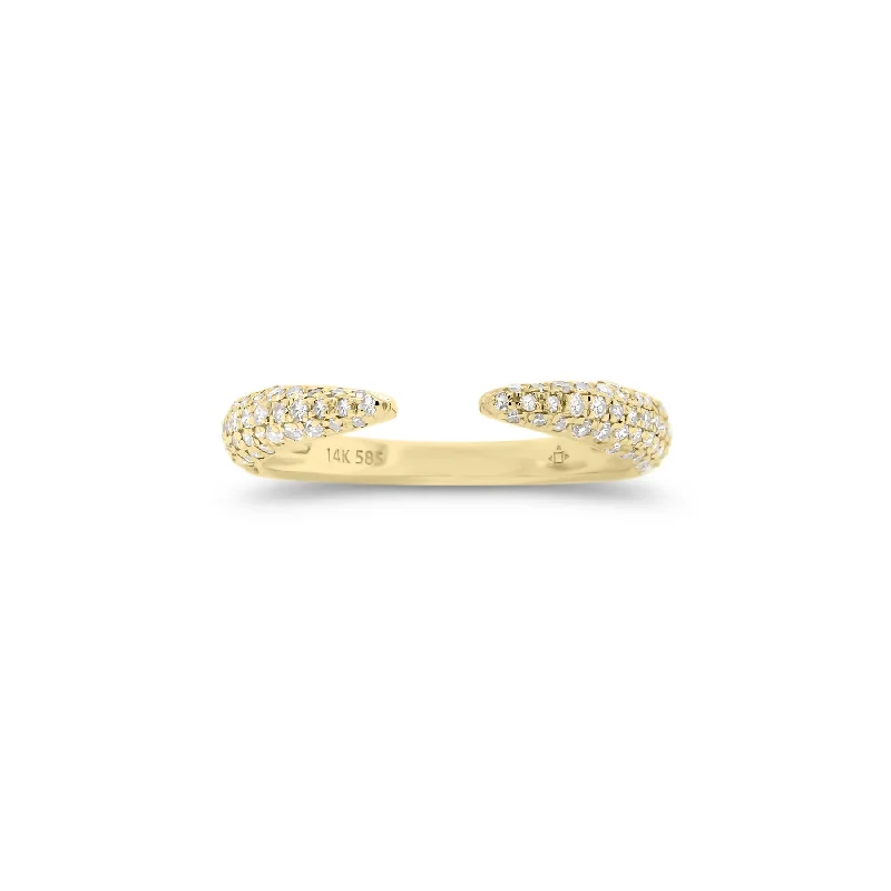 Limited-Time Offer On Elegant Jewelry Pieces Pave Diamond Claw Ring
