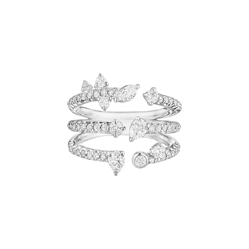 Flash Sale On Exquisite Jewelry – Don't Miss Out 3-Row Constellation Ring with Diamonds Flash Sale On Exquisite Jewelry – Don't Miss Out 3-Row Constellation Ring with Diamonds