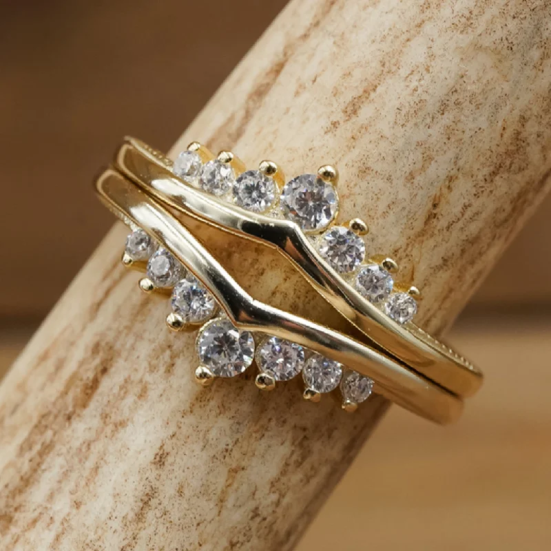 Jewelry Sale Alert – Shop Timeless Elegance Today The Golden Wishbone Stacker Set