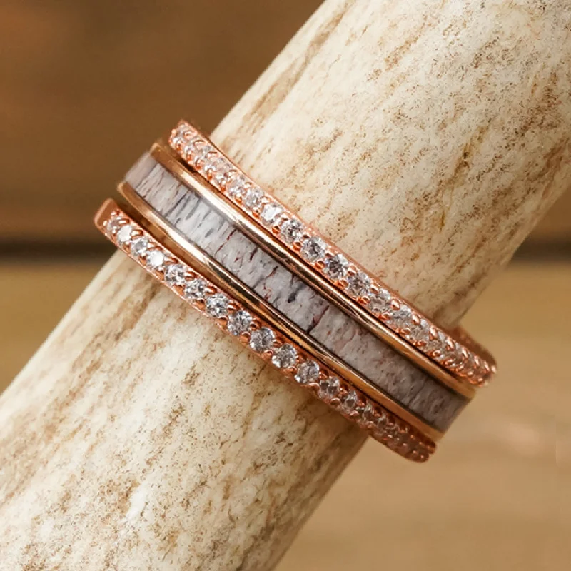 Special Sale On Handcrafted Jewelry – Shop Today The Rose Gold Kenai Stacker Set