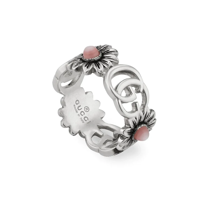 Shop Dazzling Jewelry With Special Promotional Discounts Double G Flower Ring with Pink Mother of Pearl Shop Dazzling Jewelry With Special Promotional Discounts Double G Flower Ring with Pink Mother of Pearl