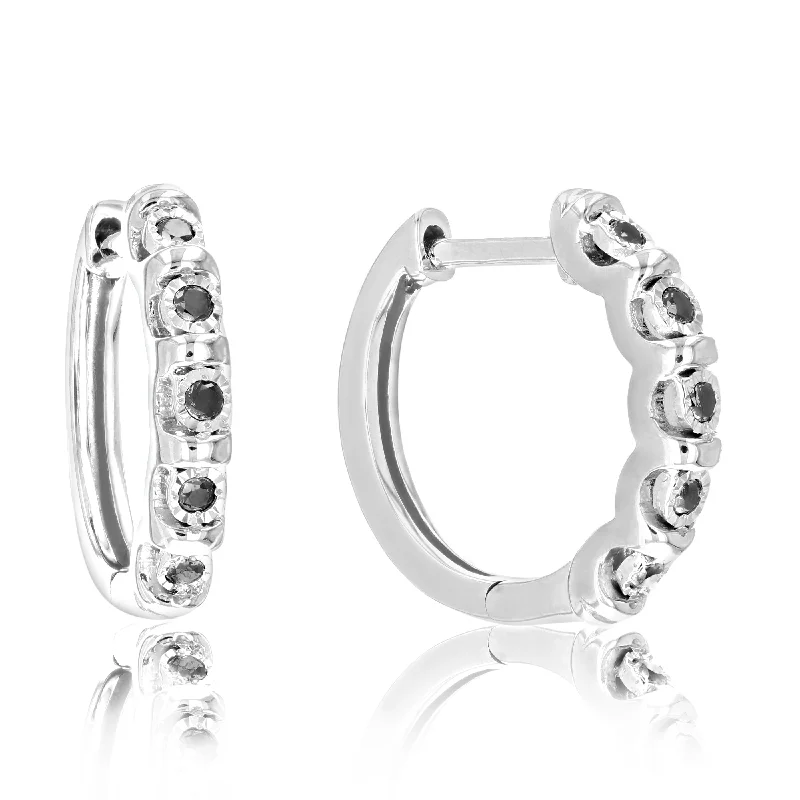 Adjustable Charm Bracelets For A Perfect Fit 1/10 cttw Black Diamond Hoop Earrings .925 Sterling Silver 10 Stone Prong 2/3 Inch Adjustable Charm Bracelets For A Perfect Fit 1/10 cttw Black Diamond Hoop Earrings .925 Sterling Silver 10 Stone Prong 2/3 Inch