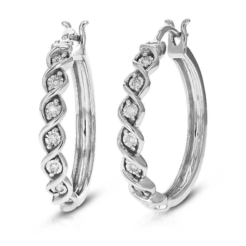 Personalized Jewelry Sale – Unique Pieces At Great Prices 1/10 cttw Round Cut Lab Grown Diamond .925 Sterling Silver Hoop Earrings Prong Set 1 Inch Personalized Jewelry Sale – Unique Pieces At Great Prices 1/10 cttw Round Cut Lab Grown Diamond .925 Sterling Silver Hoop Earrings Prong Set 1 Inch