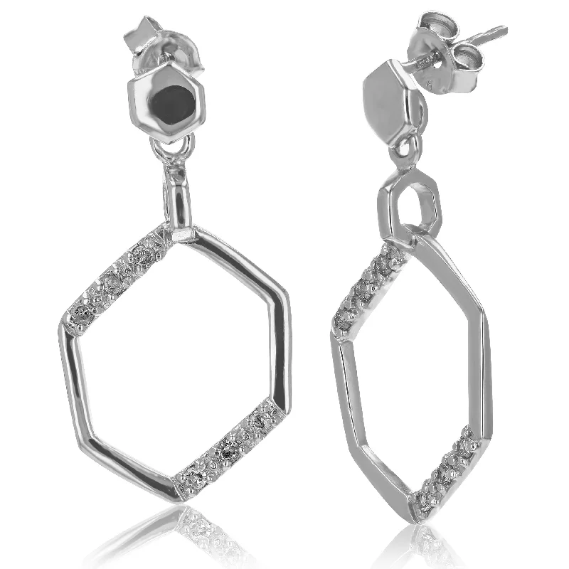 Seasonal Jewelry Deals – Elevate Your Style 1/5 cttw Diamond Dangle Earrings .925 Sterling Silver With Rhodium Plating Seasonal Jewelry Deals – Elevate Your Style 1/5 cttw Diamond Dangle Earrings .925 Sterling Silver With Rhodium Plating
