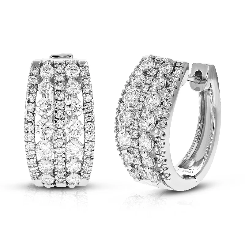 Trending Jewelry Now Available At Exclusive Prices 1.75 cttw Round Cut Lab Grown Diamond Hoop Earrings in .925 Sterling Silver Prong Set 2/3 Inch Trending Jewelry Now Available At Exclusive Prices 1.75 cttw Round Cut Lab Grown Diamond Hoop Earrings in .925 Sterling Silver Prong Set 2/3 Inch