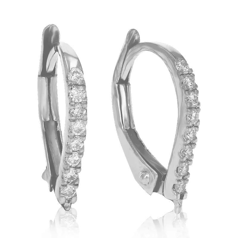 Breathtaking Jewelry, Breathtaking Prices 1/8 cttw Round Lab Grown Diamond Hoop Earrings .925 Sterling Silver Prong Set 1/2 Inch Breathtaking Jewelry, Breathtaking Prices 1/8 cttw Round Lab Grown Diamond Hoop Earrings .925 Sterling Silver Prong Set 1/2 Inch