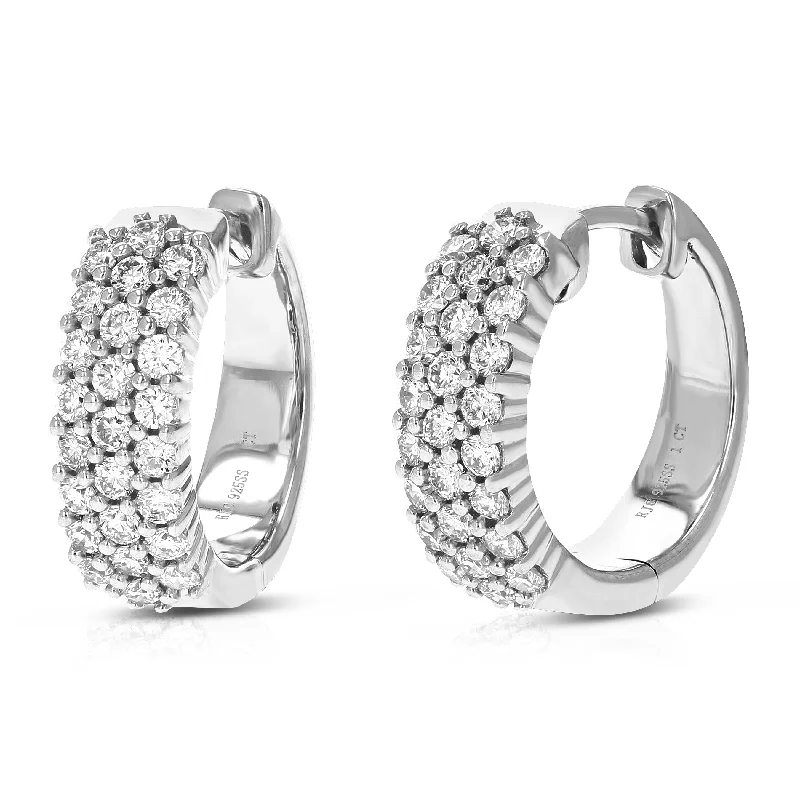 Best-Selling Jewelry Now Available At Special Deals 1 cttw Round Cut Lab Grown Diamond .925 Sterling Silver Hoop EarringsProng Set 2/3 Inch Best-Selling Jewelry Now Available At Special Deals 1 cttw Round Cut Lab Grown Diamond .925 Sterling Silver Hoop EarringsProng Set 2/3 Inch