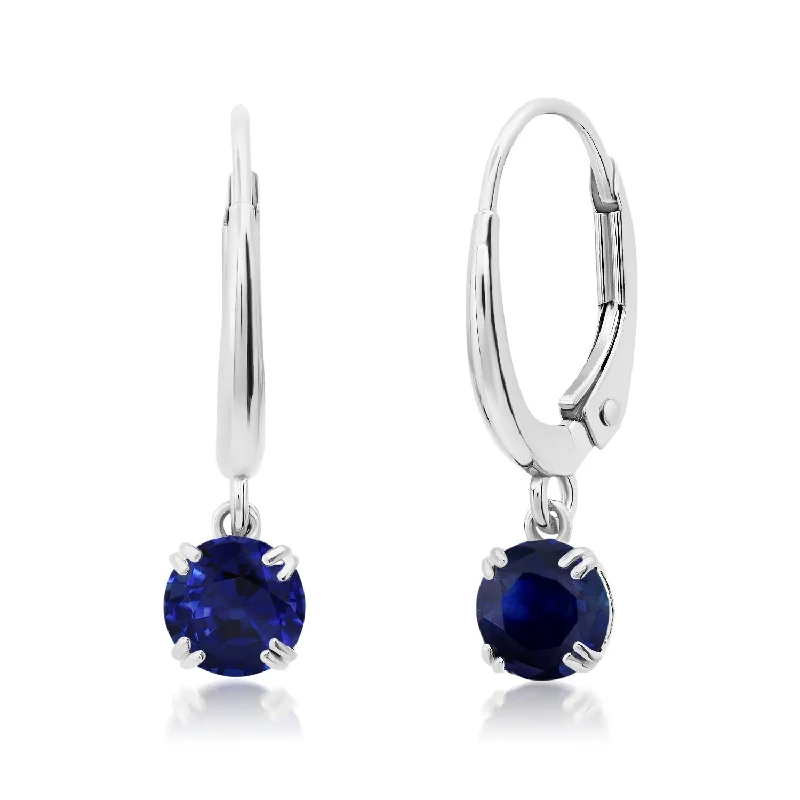 Shop Dazzling Jewelry At The Best Prices 10k White or Yellow Gold Round Cut 5mm Gemstone Dangle Lever Back Earrings with Push Backs Shop Dazzling Jewelry At The Best Prices 10k White or Yellow Gold Round Cut 5mm Gemstone Dangle Lever Back Earrings with Push Backs