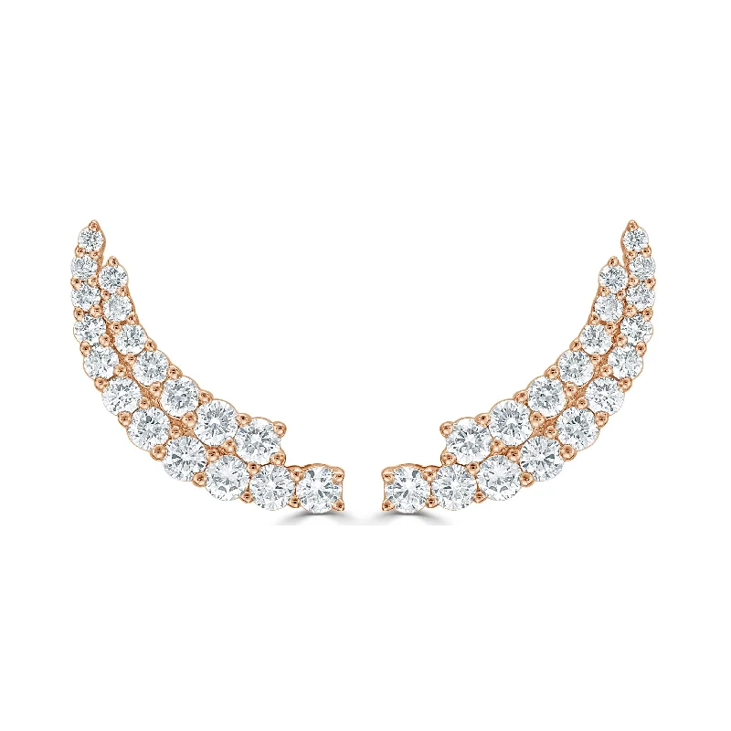 Unique Jewelry Designs Now At Discounted Rates 14k Gold & Diamond Earring Climber