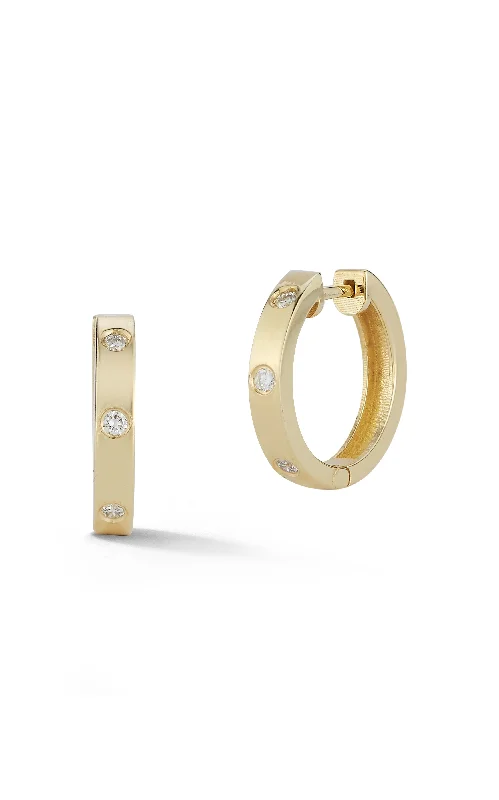 Last Chance To Grab Your Favorite Jewelry At A Discount 14K Gold & Diamond Huggie Hoop Earring Last Chance To Grab Your Favorite Jewelry At A Discount 14K Gold & Diamond Huggie Hoop Earring