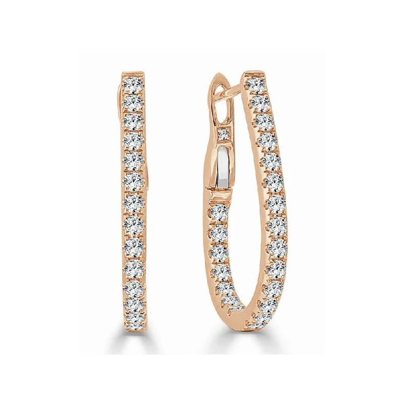 Luxury Jewelry Sale – Sparkle For Less 14k Gold & Diamond Pear Shape Hoop Earrings -0.75" Luxury Jewelry Sale – Sparkle For Less 14k Gold & Diamond Pear Shape Hoop Earrings -0.75"