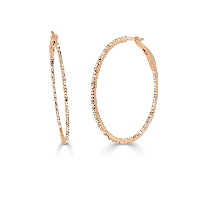 Shop Trending Jewelry With Exclusive Savings 14k Gold & Diamond Skinny Hoop Earrings 1.5" Shop Trending Jewelry With Exclusive Savings 14k Gold & Diamond Skinny Hoop Earrings 1.5"