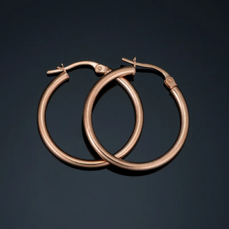 Exclusive Jewelry Sale Event – Shop Now 14k Rose Gold 2x20mm Polished Hoop Earrings Exclusive Jewelry Sale Event – Shop Now 14k Rose Gold 2x20mm Polished Hoop Earrings
