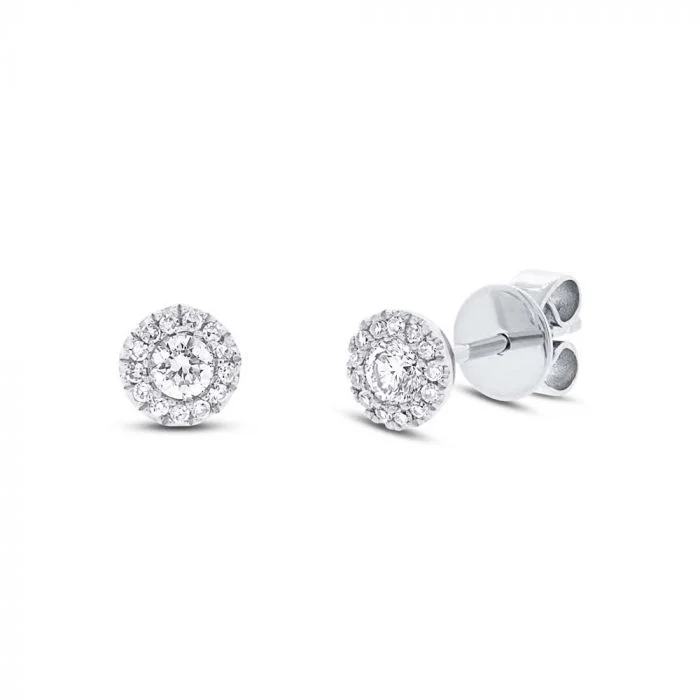 Get The Best Deals On Timeless Jewelry Pieces 14K White Gold Halo 0.24ct Diamond Studs Get The Best Deals On Timeless Jewelry Pieces 14K White Gold Halo 0.24ct Diamond Studs