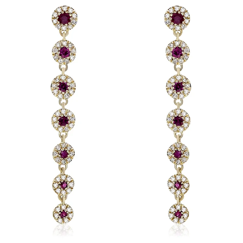 Luxury Jewelry Now At Special Promotional Rates 14K Yellow Gold Multi Stone Earrings Luxury Jewelry Now At Special Promotional Rates 14K Yellow Gold Multi Stone Earrings