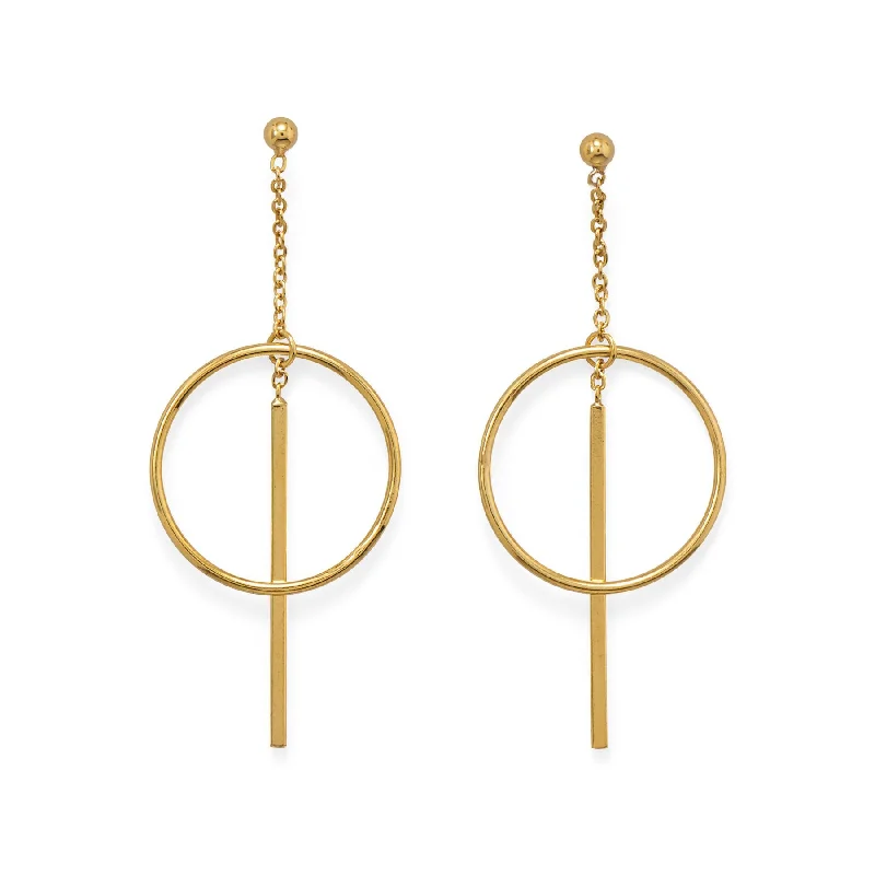 Handmade Pearl Jewelry For Timeless Elegance 18k Gold Geometric Earrings