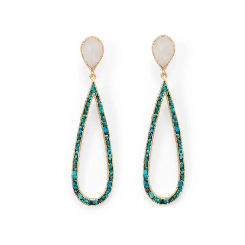 Jewelry Flash Sale – Stylish Designs At Unbeatable Rates 18k Gold Rainbow Moonstone And Turquoise Drop Earrings Jewelry Flash Sale – Stylish Designs At Unbeatable Rates 18k Gold Rainbow Moonstone And Turquoise Drop Earrings