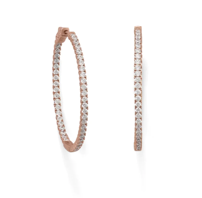 Special Sale On Handcrafted Jewelry – Shop Today 18k Rose Gold Embellished Hoop Earrings Special Sale On Handcrafted Jewelry – Shop Today 18k Rose Gold Embellished Hoop Earrings