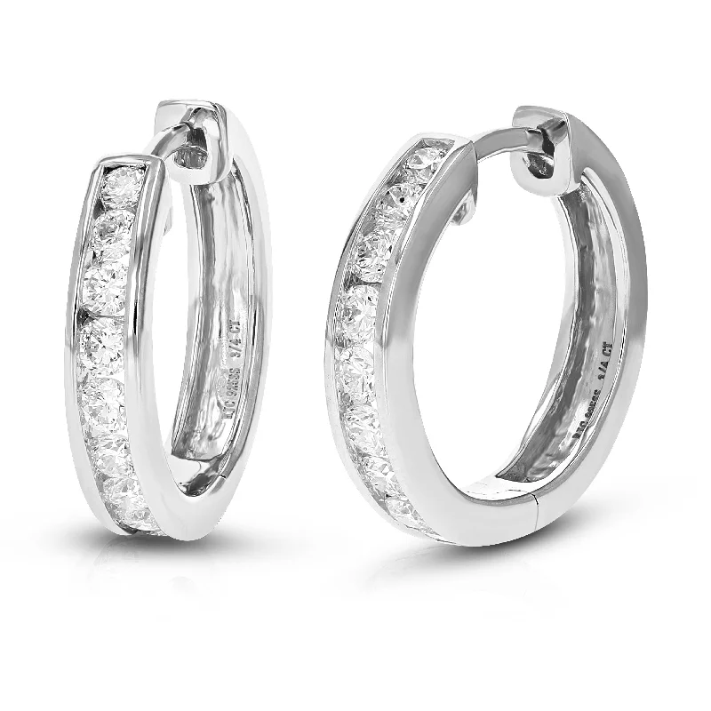 Exclusive Jewelry Bundles At Discounted Rates 3/4 cttw Round Cut Lab Grown Diamond Hoop Earrings in .925 Sterling Silver Channel Set 2/3 Inch Exclusive Jewelry Bundles At Discounted Rates 3/4 cttw Round Cut Lab Grown Diamond Hoop Earrings in .925 Sterling Silver Channel Set 2/3 Inch