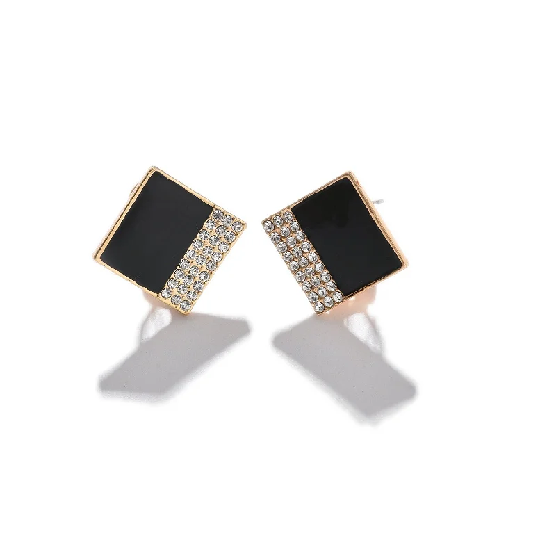Modern Jewelry At Exclusive Discounts – Shop Today Black Color Gold Plated Designer Stud For Women's Modern Jewelry At Exclusive Discounts – Shop Today Black Color Gold Plated Designer Stud For Women's