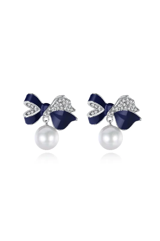 Chic And Stylish Jewelry At Exclusive Prices Blue Enamel Butterfly Earrings