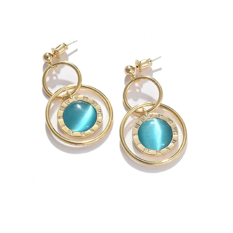 Trending Jewelry Styles Now At Limited-Time Discounts Blue Gold Plated Designer Stone Drop Earring Trending Jewelry Styles Now At Limited-Time Discounts Blue Gold Plated Designer Stone Drop Earring