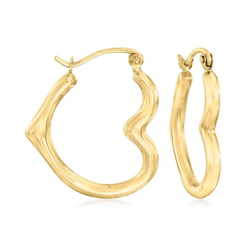 Buy More, Save More – Special Jewelry Discounts Canaria 10kt Yellow Gold Heart-Shaped Hoop Earrings Buy More, Save More – Special Jewelry Discounts Canaria 10kt Yellow Gold Heart-Shaped Hoop Earrings