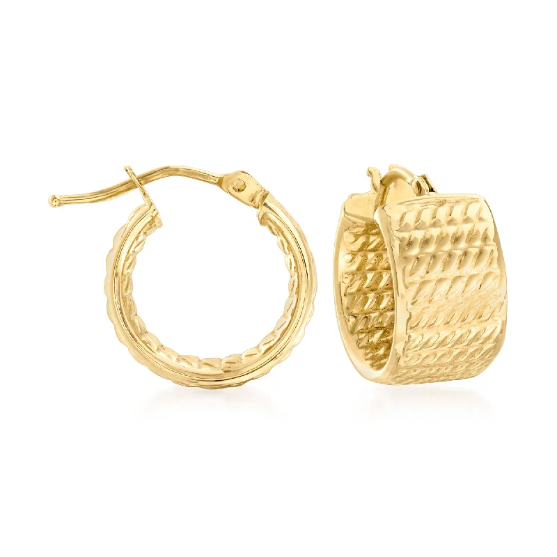 Best Jewelry Sale Prices – Limited-Time Offer Canaria Italian 10kt Yellow Gold Textured Wide Huggie Hoop Earrings Best Jewelry Sale Prices – Limited-Time Offer Canaria Italian 10kt Yellow Gold Textured Wide Huggie Hoop Earrings