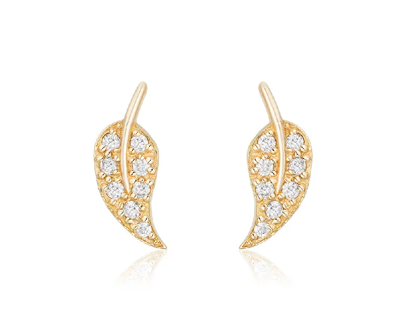 Shine Without Limits – Jewelry Sale Happening Now Diamond Leaf Earrings Yellow Gold Shine Without Limits – Jewelry Sale Happening Now Diamond Leaf Earrings Yellow Gold