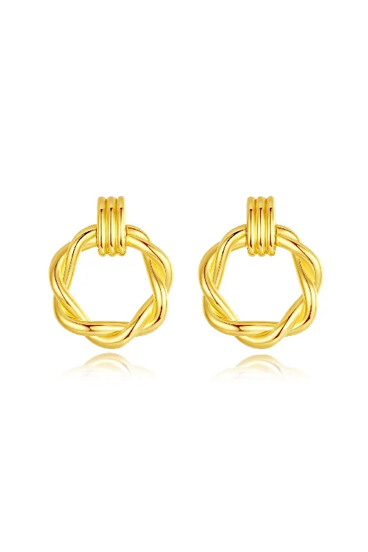 Last Chance To Grab Your Favorite Jewelry At A Discount Eléa Twisted Hoop Earrings