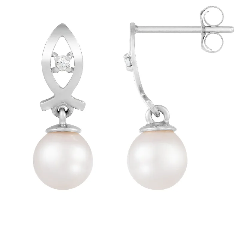 Luxury Jewelry Sale – Elegant Styles At Unbeatable Prices 14k White Gold Diamond Pearl Earrings Luxury Jewelry Sale – Elegant Styles At Unbeatable Prices 14k White Gold Diamond Pearl Earrings