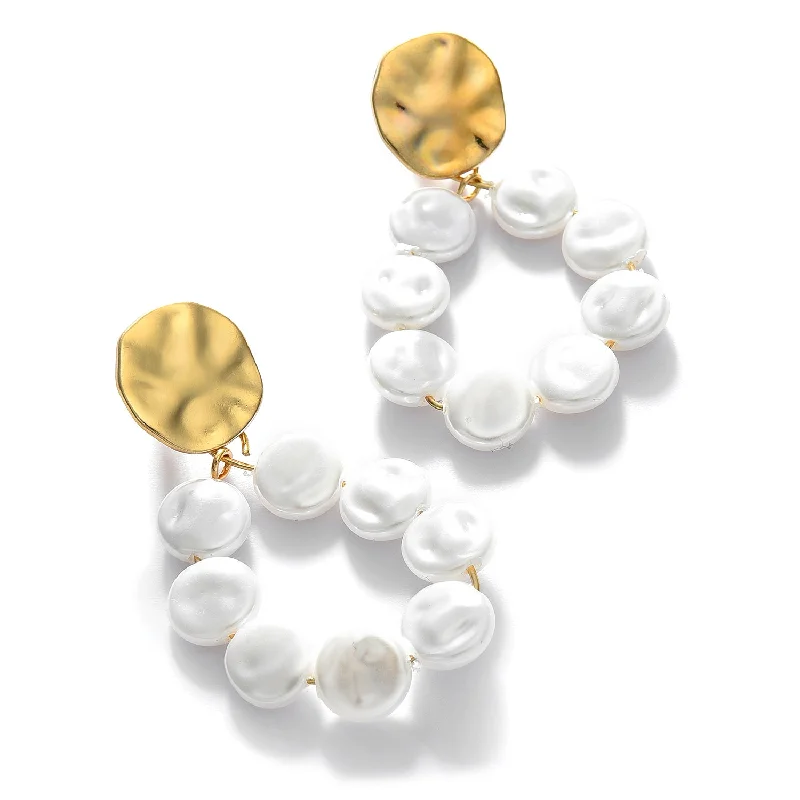 Adjustable Charm Bracelets For A Perfect Fit Gold Plated Pearl Beaded Drop Earring
