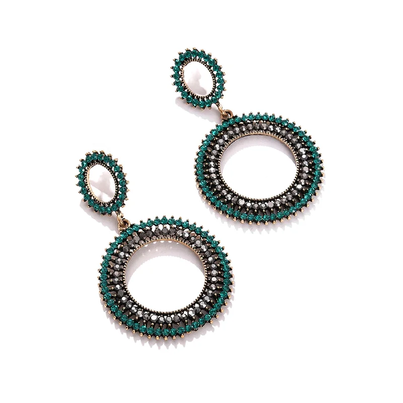 High-Quality Gemstone Jewelry For Special Occasions Green Color Gold Plated Designer Stone Drop Earring High-Quality Gemstone Jewelry For Special Occasions Green Color Gold Plated Designer Stone Drop Earring